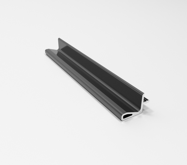 Профиль фальш-ручка для верхних модулей Чёрный анодированный (L=4050 мм)