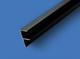 Плата угловая для панели 6мм "Скиф" и "АМК-Троя" F длина 600мм Чёрный Алкона