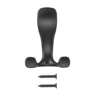 Крючок 3х рожковый 19103 Чёрный матовый EDSON 