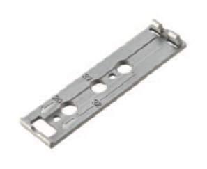 Пластина монтажная прямая для толкателя серии Push Latch Серый Titus