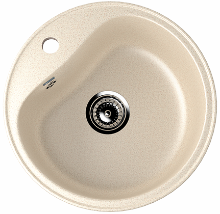 Мойка круглая U100 Бежевый NEW