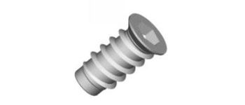 Втулка резьбовая с потайным фланцем M6x10x14 мм SW6 Оцинковка