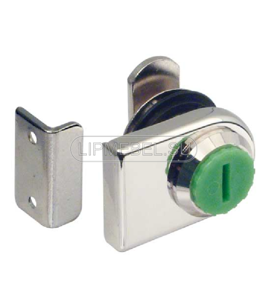 Рычажный замок для стеклянных дверей Symo Никель B 180° Häfele