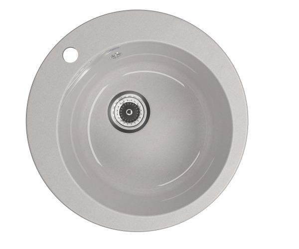 Мойка глянцевая круглая U405 Brilliant Белый