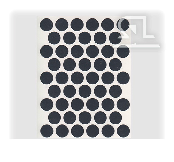 Пластиковые заглушки самоклеящиеся 14мм для евровинта PC2365 Яркий Антрацит PACIFIC