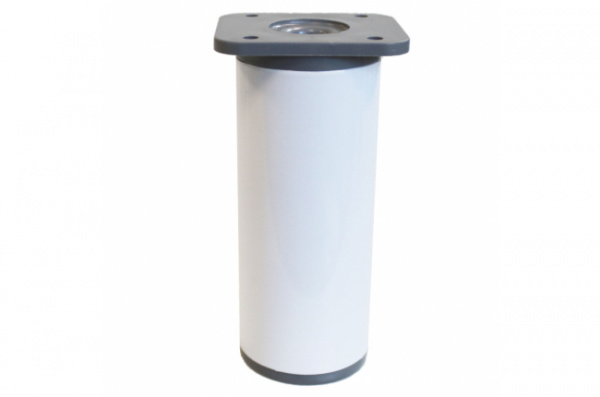 Ножка круглая регулируемая Н=100 мм Белый AL SETE