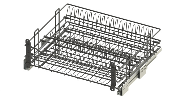 Сушка выкатная в нижнюю базу с доводчиком Актро 800 Хром ЮММ