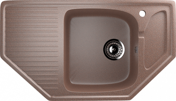 Мойка угловая U109 Терракот 