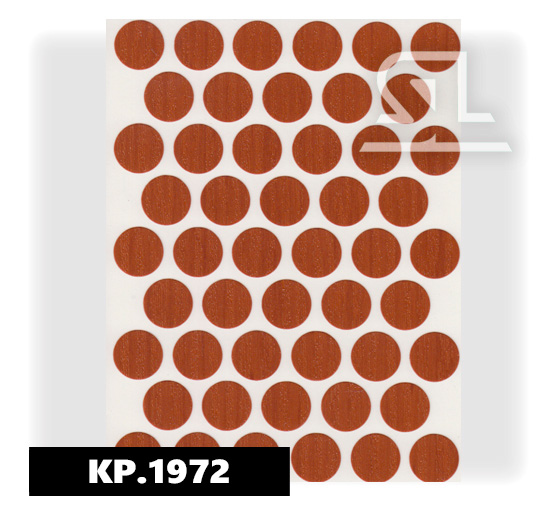 Пластиковые заглушки самоклеящиеся 14мм для евровинта KP1972 Яблоня Локарно PACIFIC