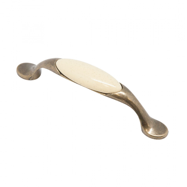 Ручка скоба 02 05 96 Бронза оксидированная Керамика