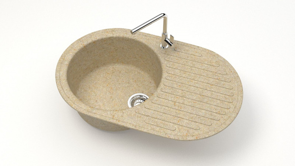 Мойка овальная F11 Q14 Ваниль матовый