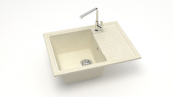 Мойка прямая F150 Q2 Бежевый матовый