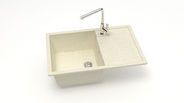 Мойка прямая F 161 Q2 Бежевый матовый