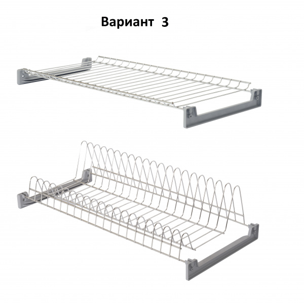 Сушка для посуды 700 Нержавеющая сталь верх+низ №3 ЮММ