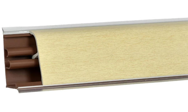 Плинтус LB-37 3м Бежевый металл