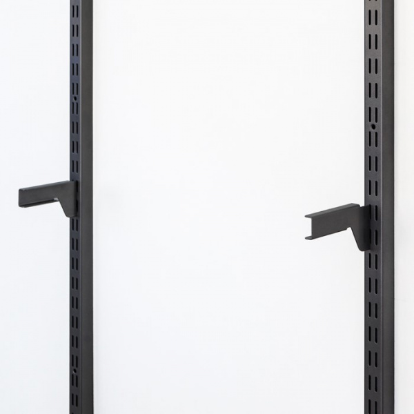 Крепёжный комплект боковой 90 для полки ЛДСП 25мм Чёрный GARDIE