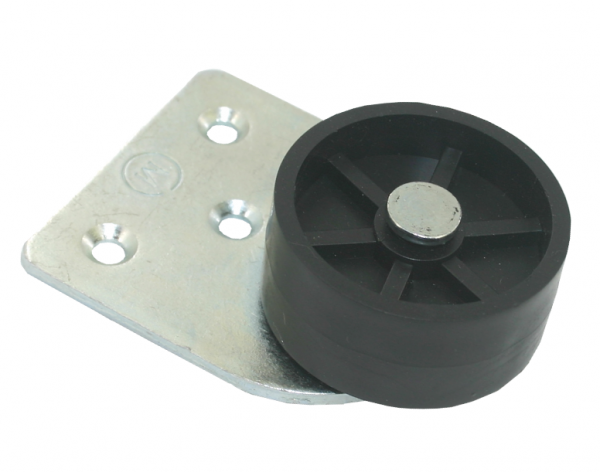 Мебельная опора 027 41 мм неповоротная выкатная Чёрный Металлист