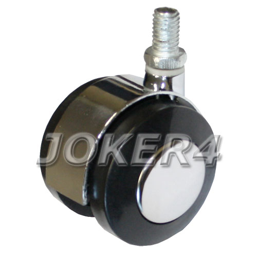 Колёсная опора 50 мм поворотная с резьбой M10 Чёрный