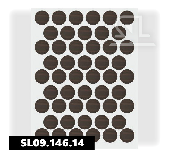 Пластиковые заглушки самоклеящиеся 14мм для евровинта A3428 PACIFIC