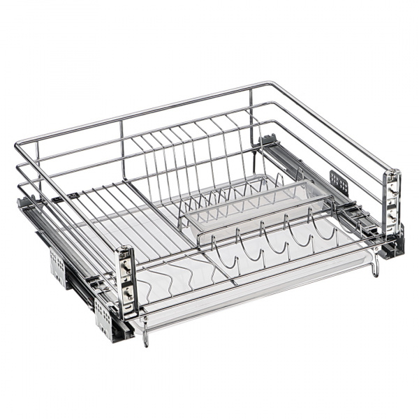 Сушка выкатная в нижнюю базу с доводчиком 600 Хром LEMAX