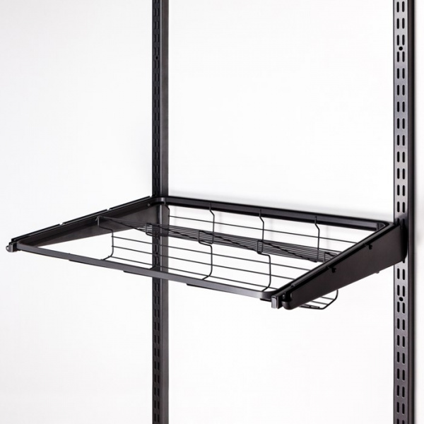 Обувница выдвижная 2-х ярусная 570х430 Чёрный GARDIE