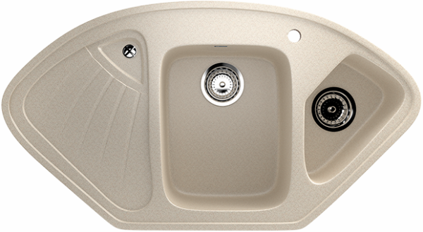 Мойка угловая U501 Бежевый
