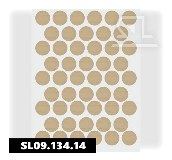 Пластиковые заглушки самоклеящиеся 14мм для евровинта A7071 PACIFIC