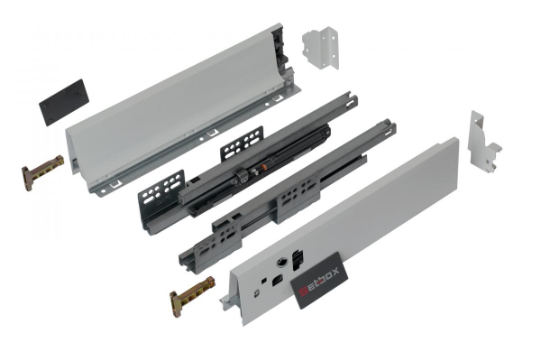 Ящик 84.5х350 с доводчиком Серый SETBOX SETE 40 кг.