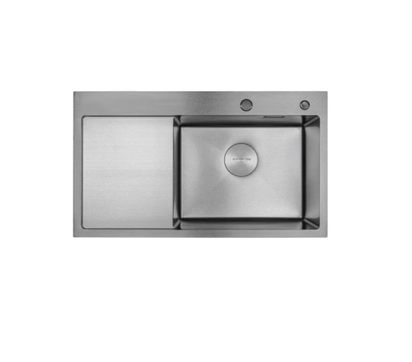 Мойка AVIVACOM 3мм 780*480мм Нано Сатин с крылом Правая