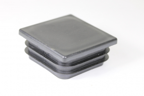 Заглушка 50х50 мм квадратная Чёрная