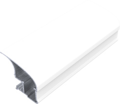 Ручка "L" ПРЕМИАЛ Белый муар 5400 мм