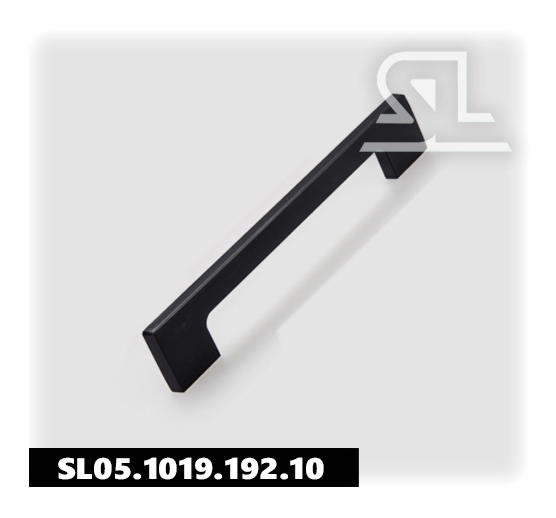 Ручка скоба SL 1019 192 мм, алюминий Чёрный SL 