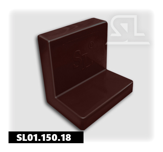 Уголок фиксирующий металлический BIG 1,5 мм с декоративной накладкой Kahve Коричневый SL