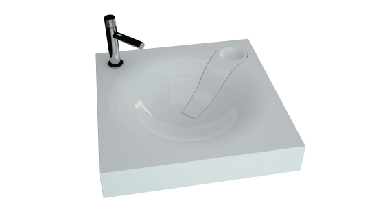 Раковина ANGY 600х600 80мм Белый