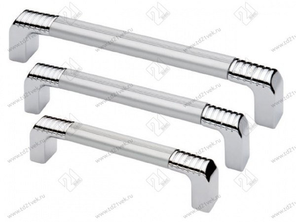 Ручка рейлинг Оскар 14.140 448 Хром Хром матовый Алюминий