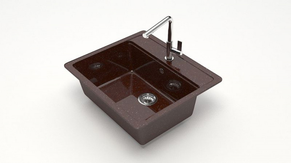 Мойка прямая Джекки Z9 Q16 Шоколад глянец