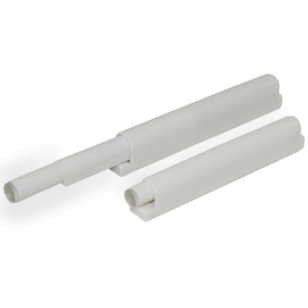 Толкатель для дверей без ручек силикон 83 мм Белый SETE