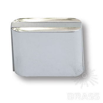 Ручка кнопка 429025 Хром Серый