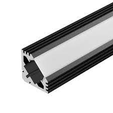 Алюминиевый профиль PDS45-T-2000 ANOD 2м Black Arlight
