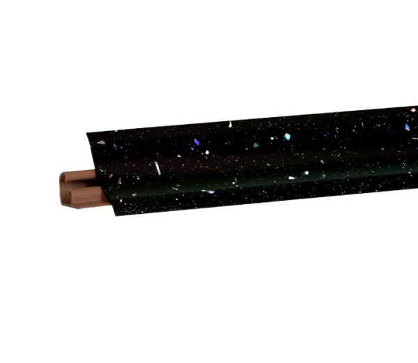 Плинтус LB-38 3м Ледянная искра чёрная 6027
