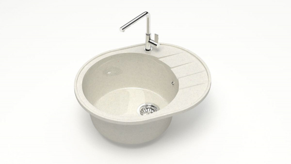 Мойка овальная Агна Z28 Q7 Хлопок глянец