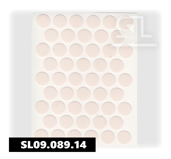 Пластиковые заглушки самоклеящиеся 14мм для евровинта A1540 PACIFIC