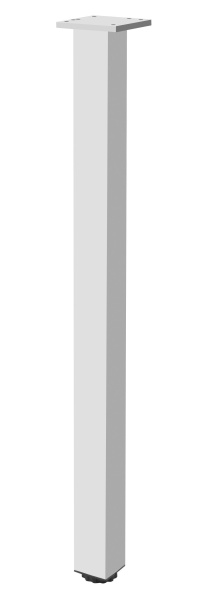 Опора стола 715х40х40мм с болтом регулир. Белый муар