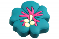 Ручка кнопка детская GS 004 Цветок синий Силикон  