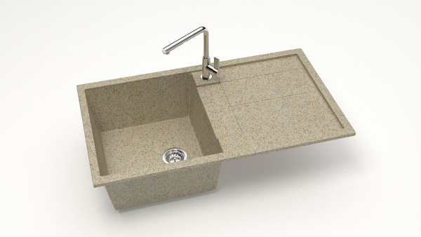 Мойка прямая F17 Q5 Песочный матовый