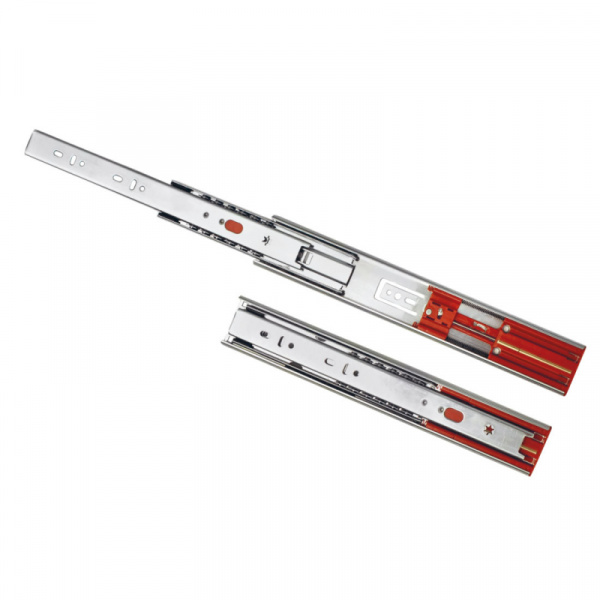 Направляющая шариковая 45\250 мм с доводчиком неполного выдвижения SETE 35 кг.