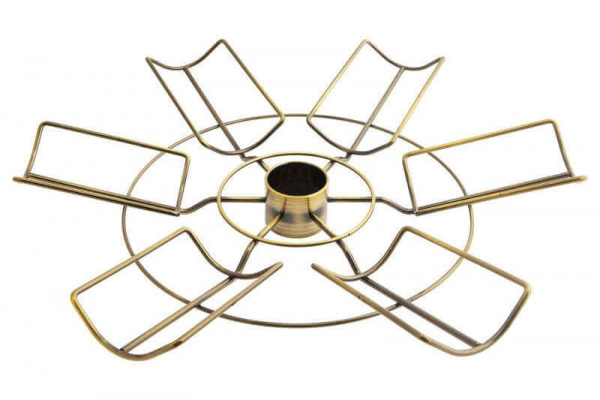 Полка для бутылок для трубы 50 мм Бронза LOTTI