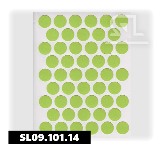 Пластиковые заглушки самоклеящиеся 14мм для евровинта A6262 PACIFIC