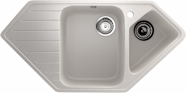 Мойка угловая U409 Белый