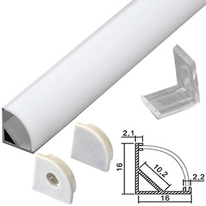 Профиль BUY SBL AI 16х16х2000 мм угловой с экраном SmartBuy